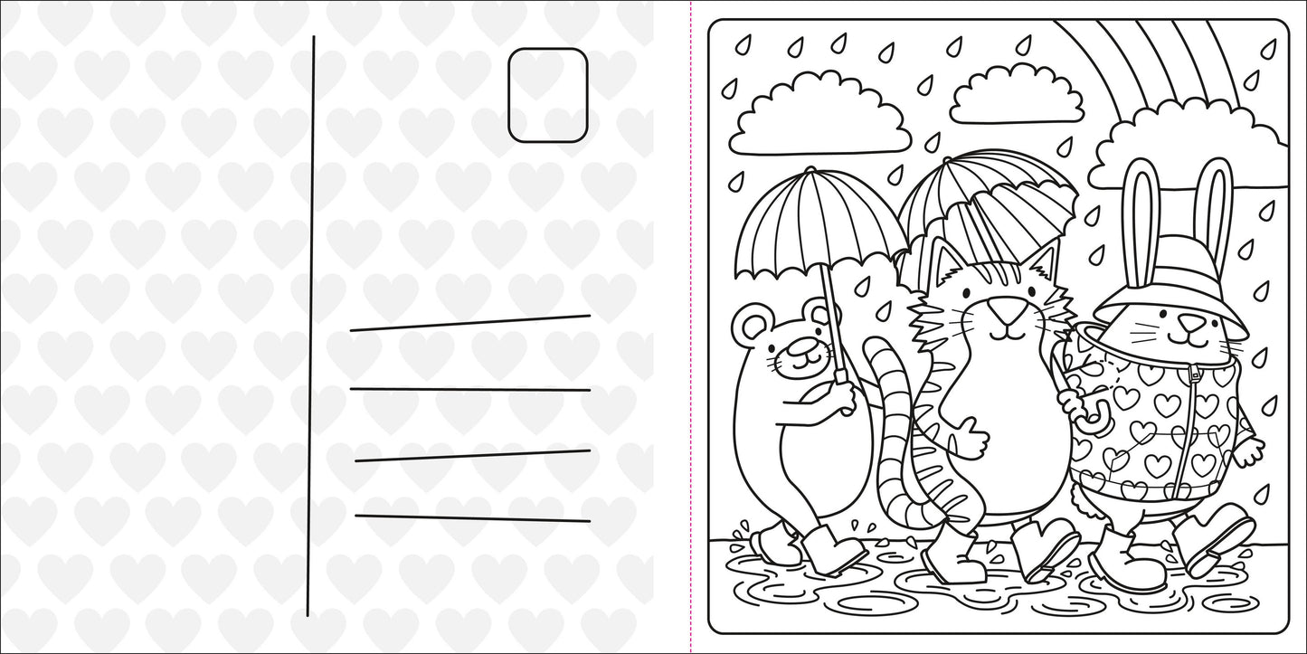Super Cuties: A Cozy Coloring Book about Love