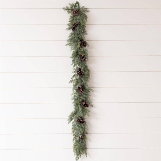 Garland - Cedar Greenery With Pinecones