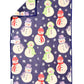 Snowy Smiles: Double-Sided Hand Towel