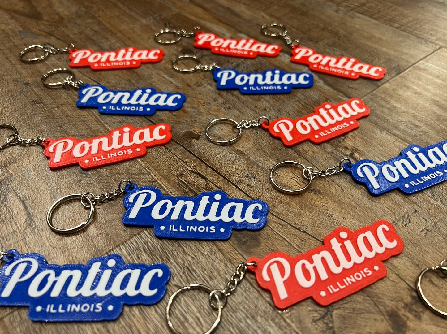 Town Script Keychain