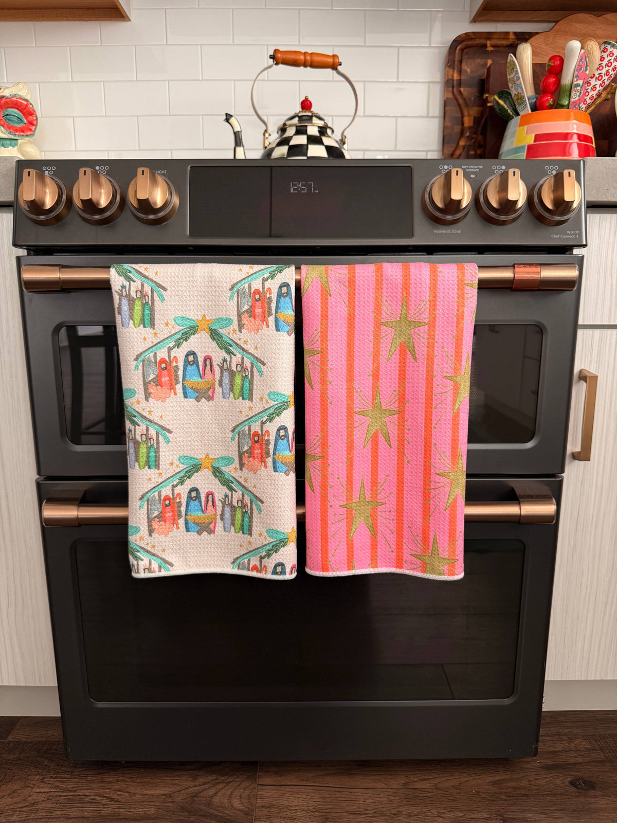 Away in a Manger: Double-Sided Hand Towel
