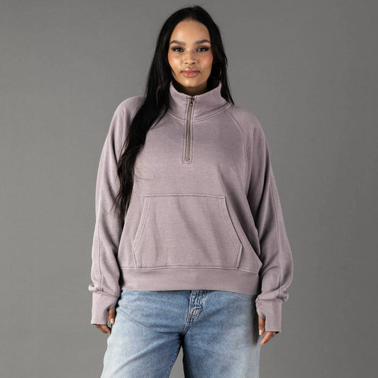 XXL Gray Quarter Zip Sweatshirt