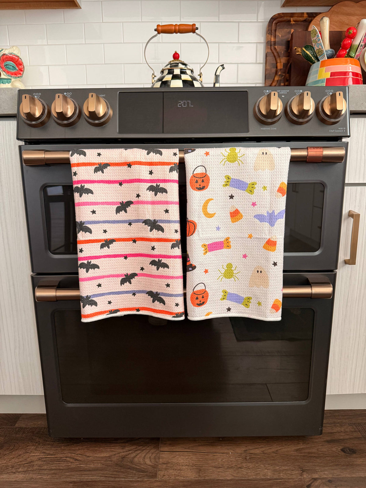 Trick-Or-Treat Scatter: Double-Sided Hand Towel