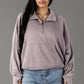 XXL Gray Quarter Zip Sweatshirt