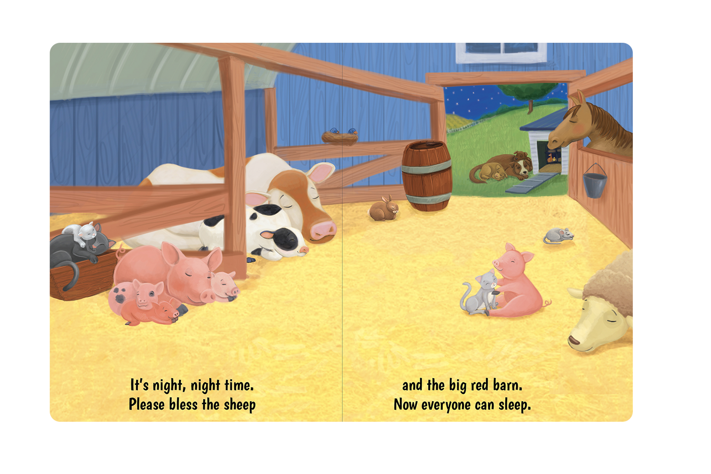 Night, Night Farm- Children's Padded Board Book