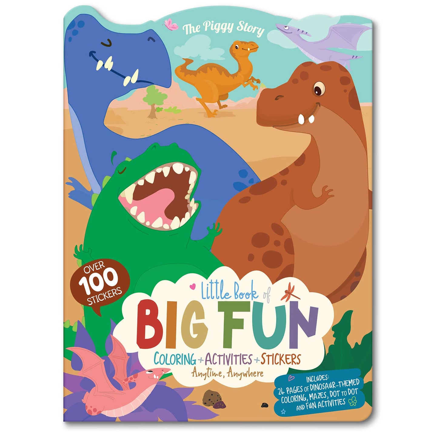 Dinosaur Stocking Stuffer Activity Gift Pack for Kids