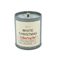 White Christmas Farmhouse Candle