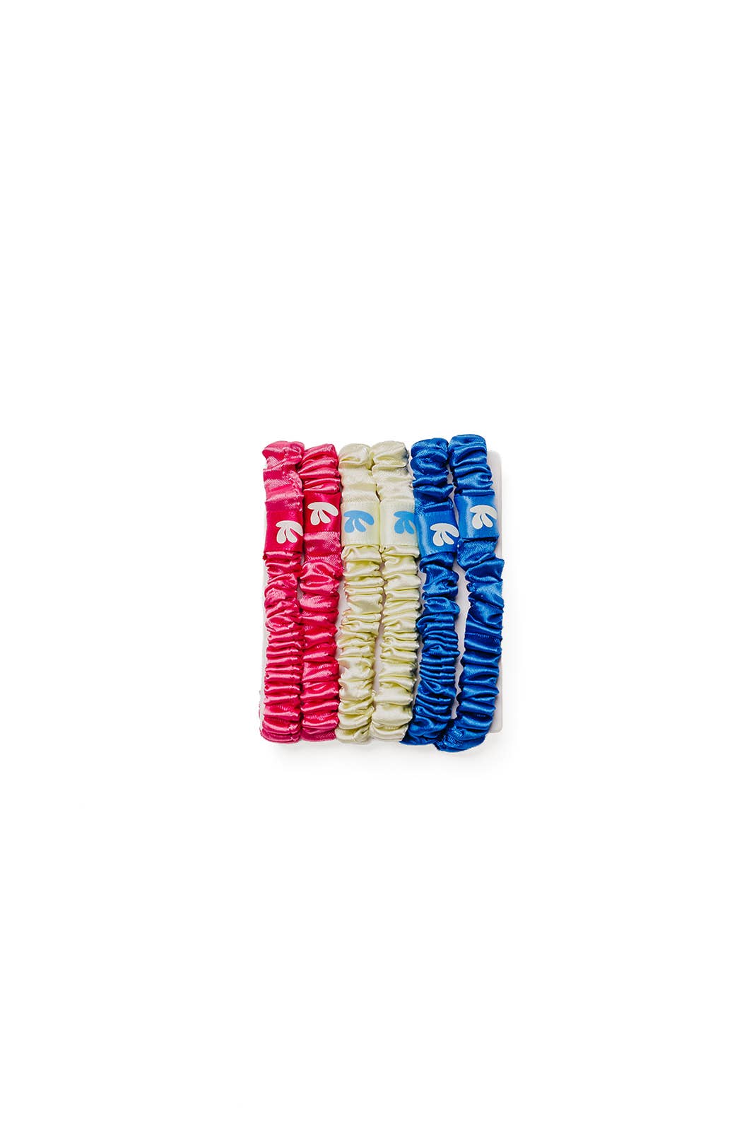 SKINNY SLEEP SCRUNCHIE 6-PACK — SATIN, HAIR-FRIENDLY