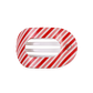 Flat Round Hair Clip | Medium | Candy Cane Crush