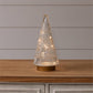 Fair Isle Glass Lighted Tree With Gold Base
