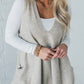 V-Neck Oversized Knit Vest