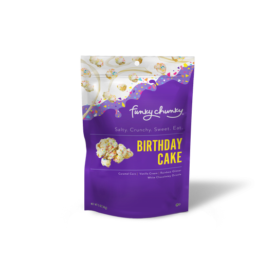 Birthday Cake | Caramel Popcorn | 5-ounce Bags