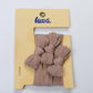 Nylon Bow Slick Back Hair Ties