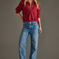 Super Soft Button Up - Heather Red
