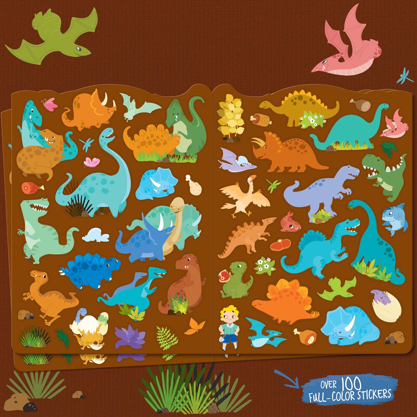 Dinosaur Stocking Stuffer Activity Gift Pack for Kids