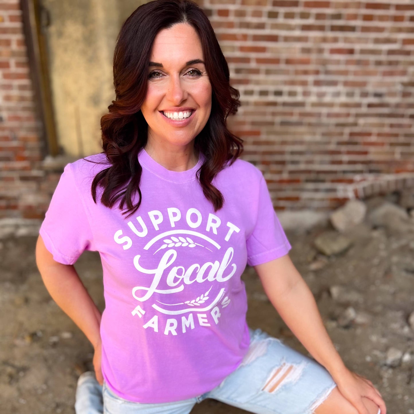 SUPPORT LOCAL FARMERS Graphic Tee  