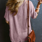 Corded V-Neck T-shirt (L, XL, XXL)