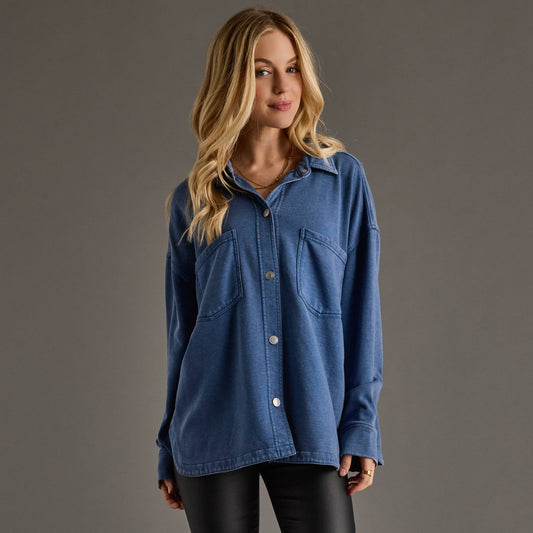 Dk. Blue Super Soft Button Up
