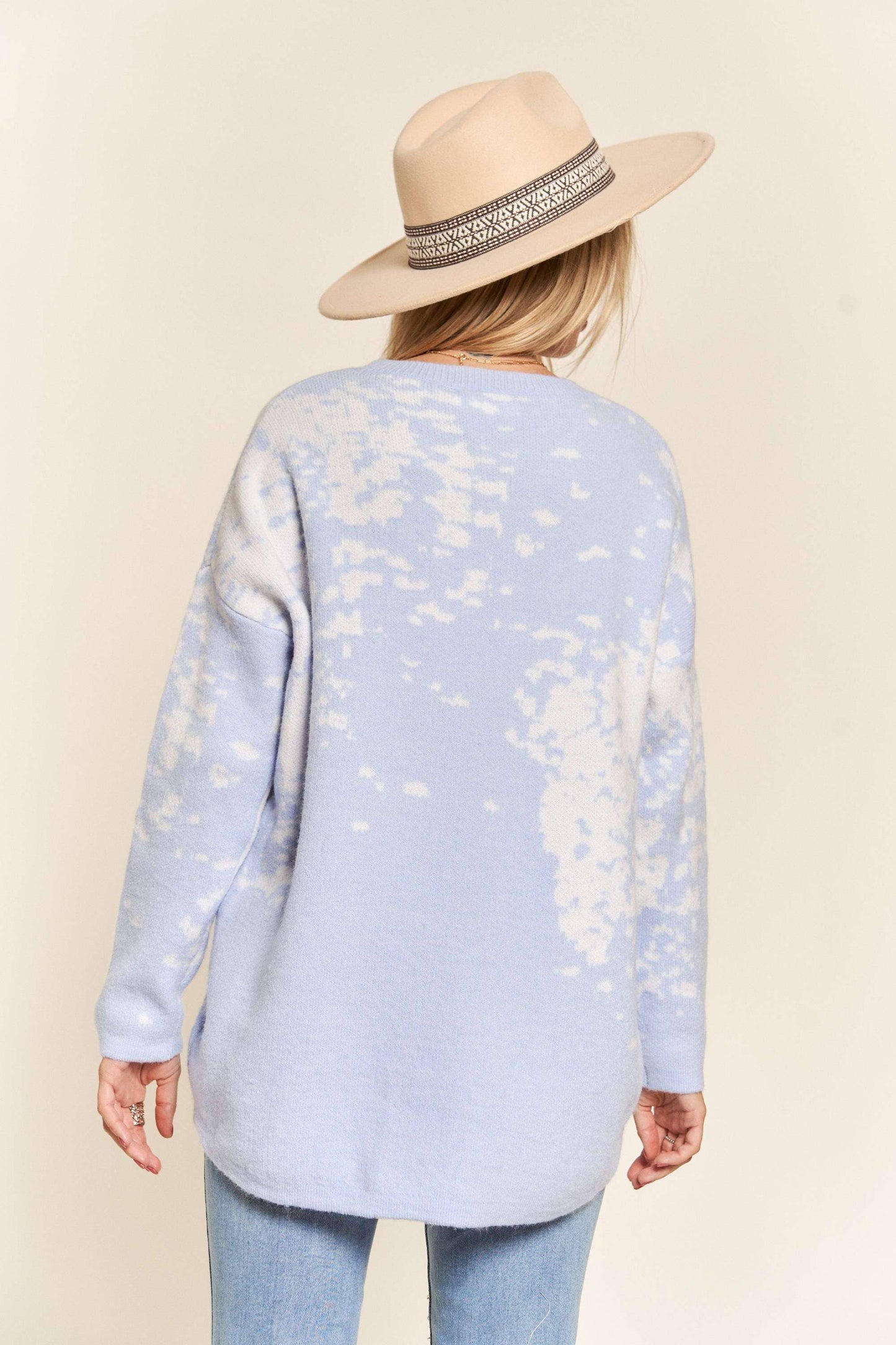 Paintdrop Sweater - Blue