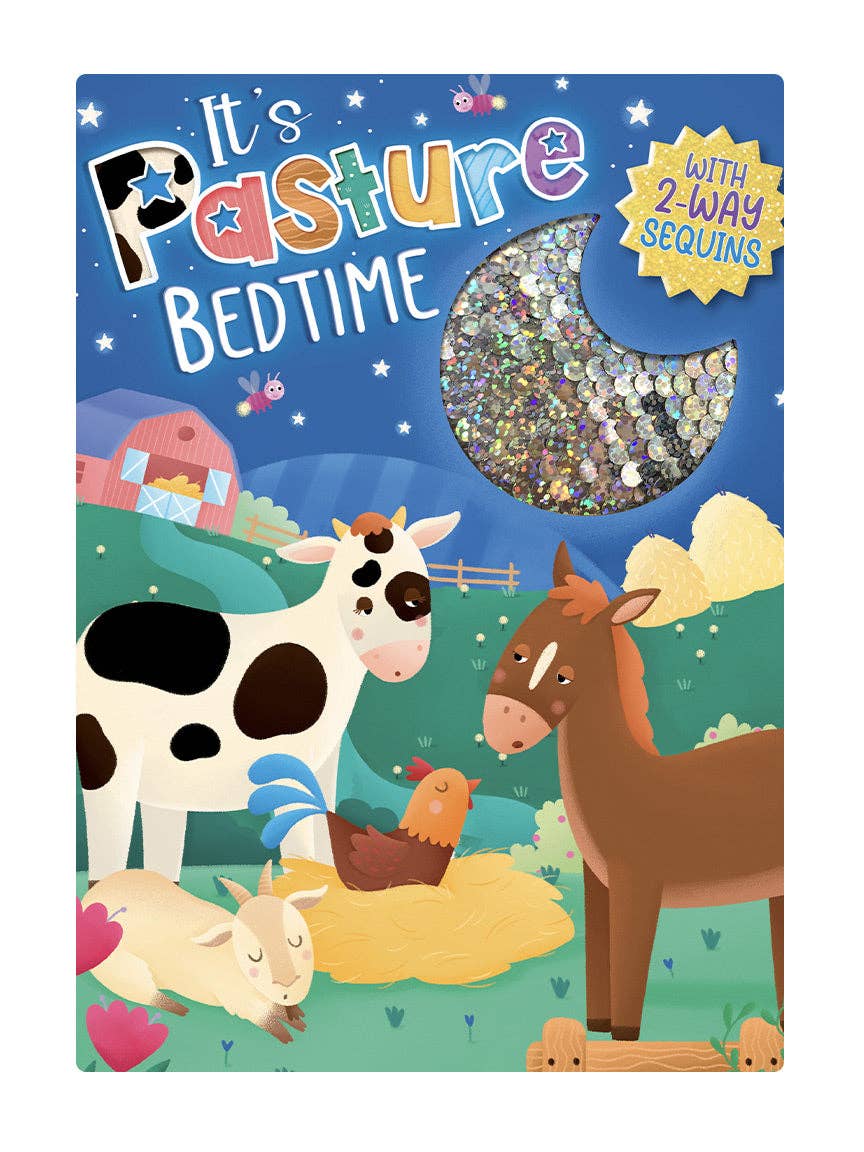 It's Pasture Bedtime- Sensory Storybook with 2-Way Sequins