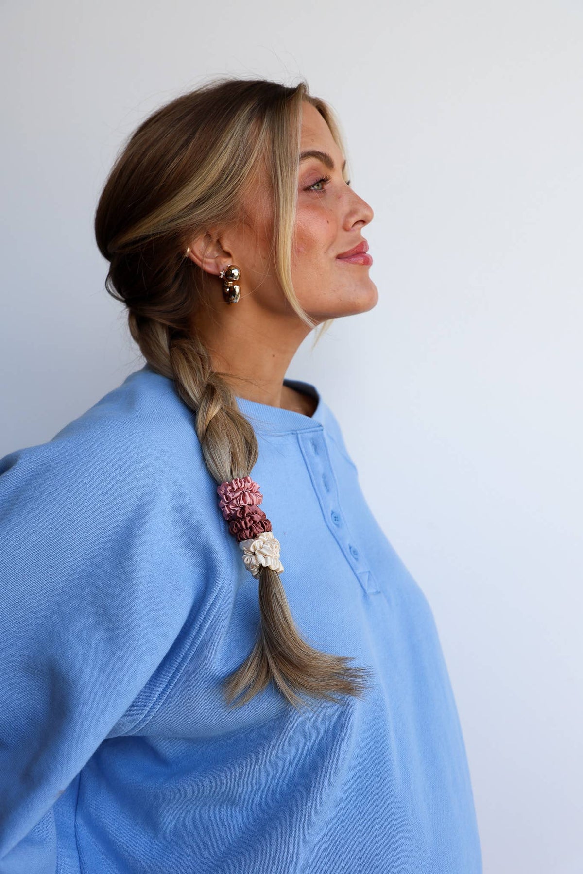 SKINNY SLEEP SCRUNCHIE 6-PACK — SATIN, HAIR-FRIENDLY