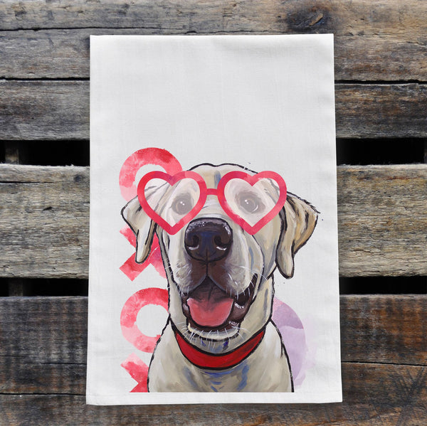 Yellow Lab - Dog Flour Sack Towel