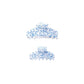 BLUE SPECKLED ACETATE CLAW - 2 SIZES