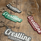 Town Script Keychain