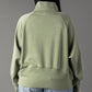 XXL Sage Quarter Zip Sweatshirt