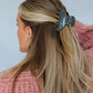 BLACK & WHITE POLKA DOT CLAW - 2 SIZES