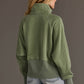 Sage Quarter Zip Sweatshirt