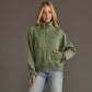Sage Quarter Zip Sweatshirt