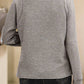 Textured Quarter-Zip Sweatshirt - Blossom Pink
