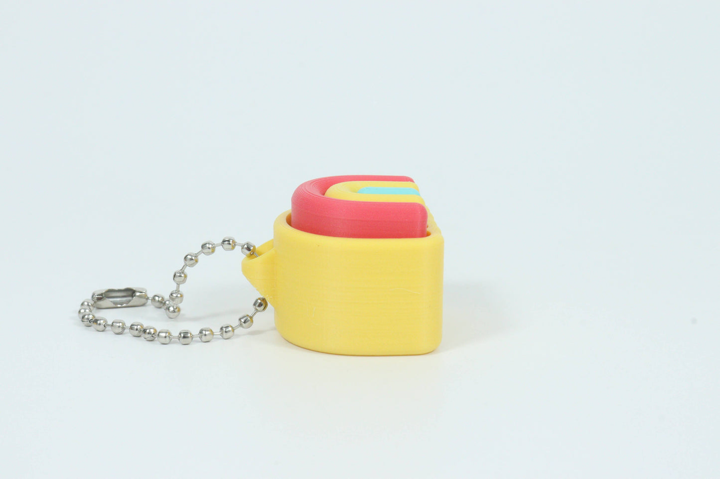 Rainbow Click Fidget Keychain (Silent or Loud)