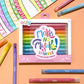 Glittery Erasable Markers
