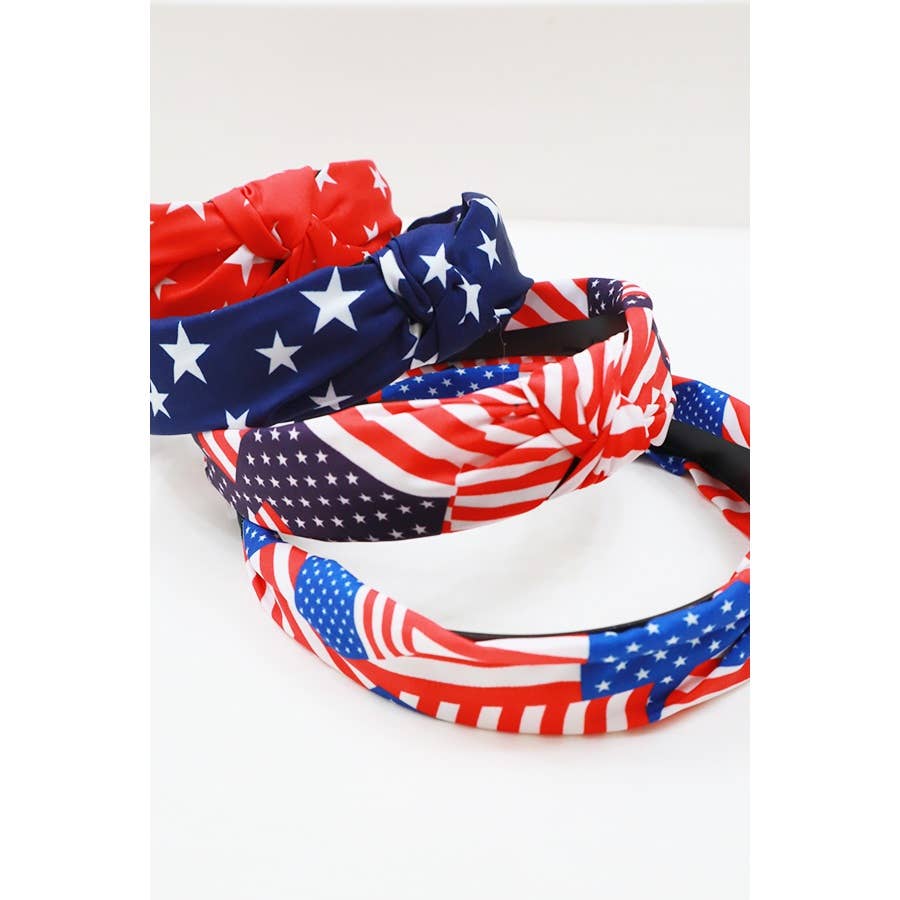 USA Knotted Headband