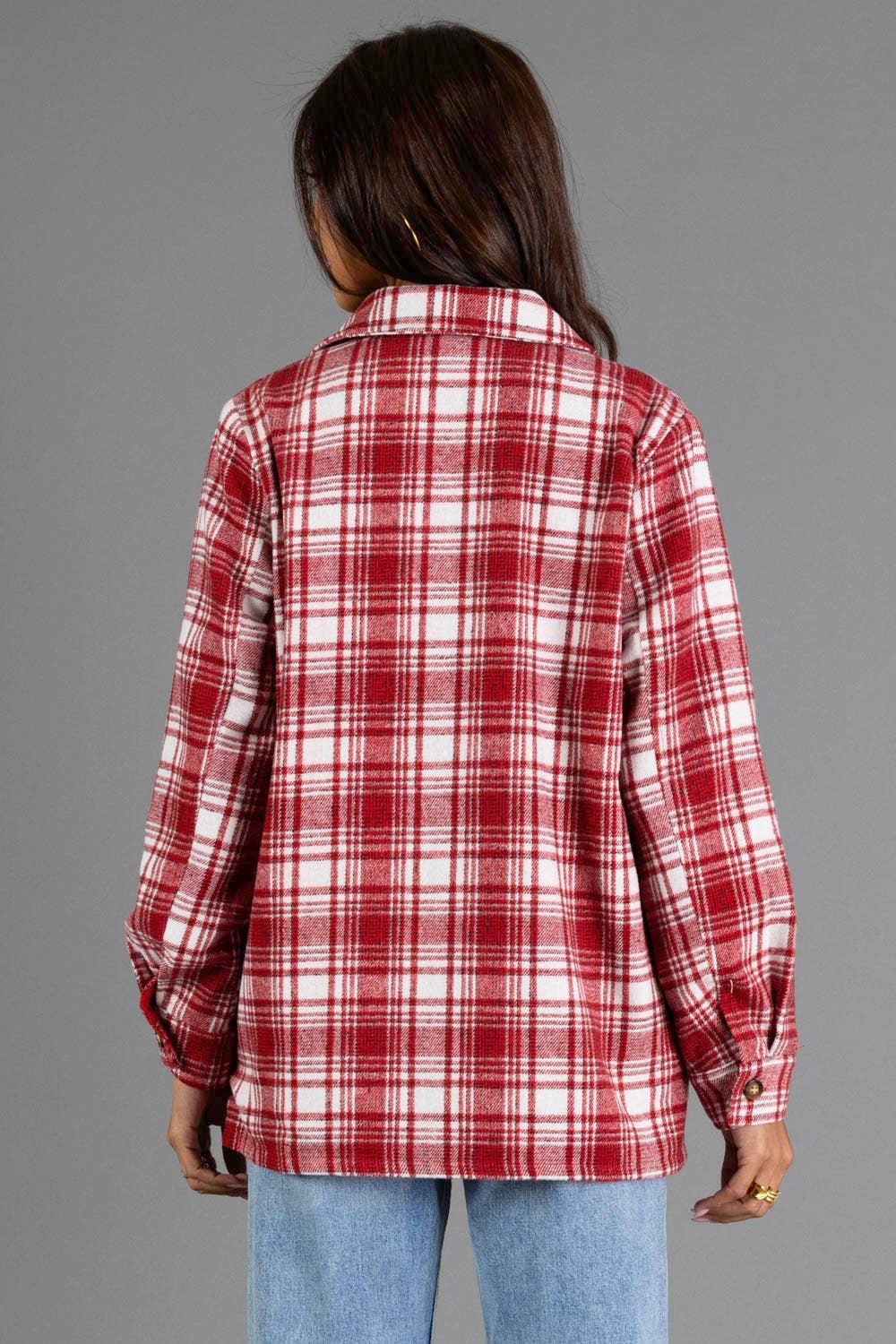 Red & White Plaid Jacket
