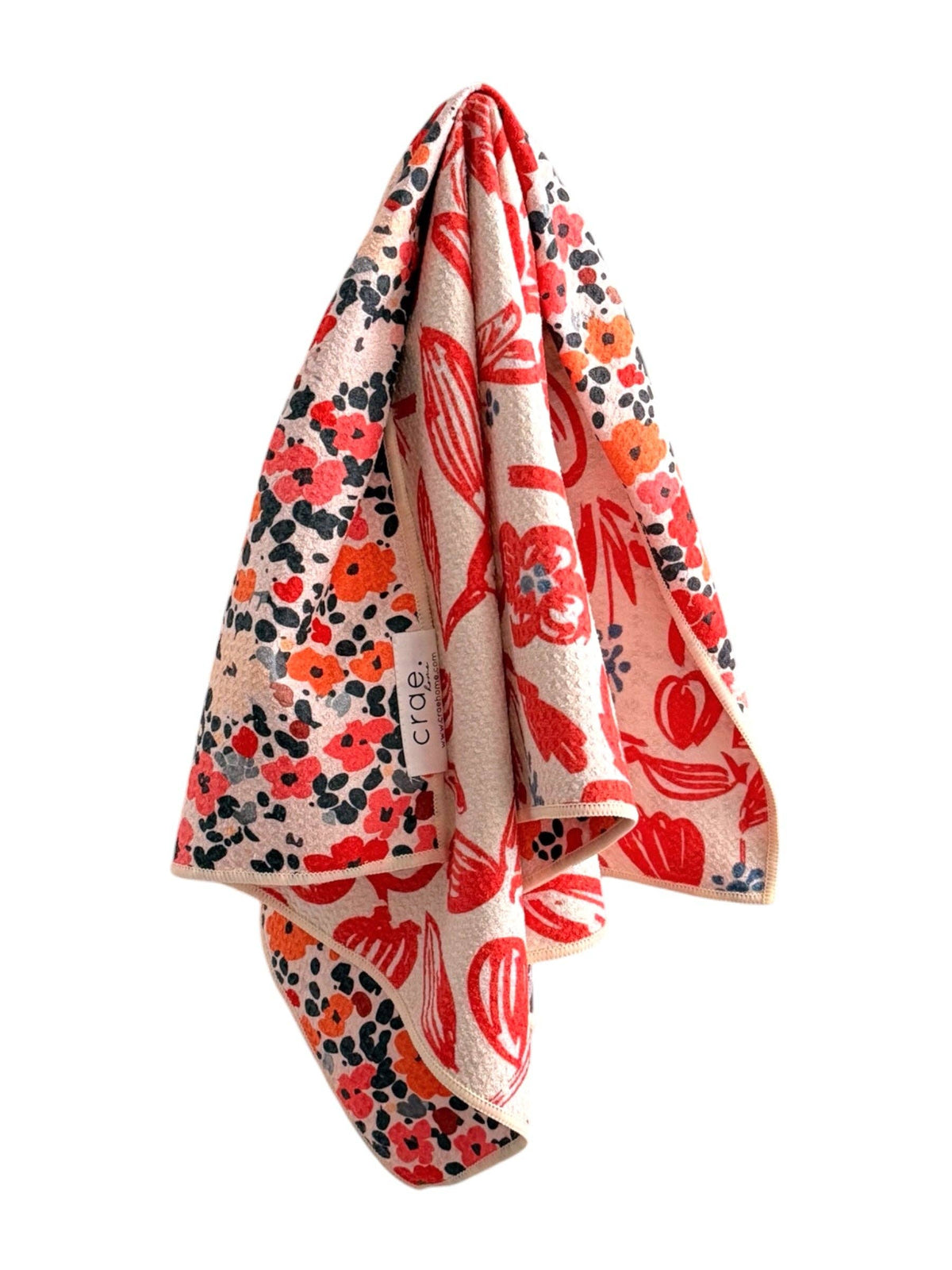 Rust and Rows: Reversible Hand Towel