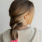 Nylon Bow Slick Back Hair Ties