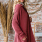 Burgundy Textured Button Down - Plus Top (3X)