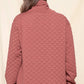 QUILTED PULL-OVER - MAUVE
