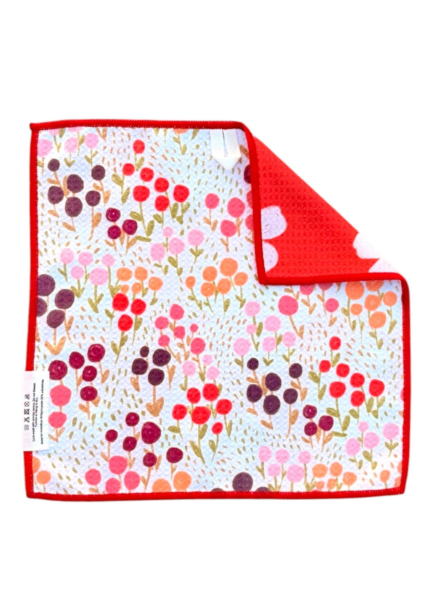 Retro Bloom: Reversible Washcloth