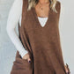 V-Neck Oversized Knit Vest