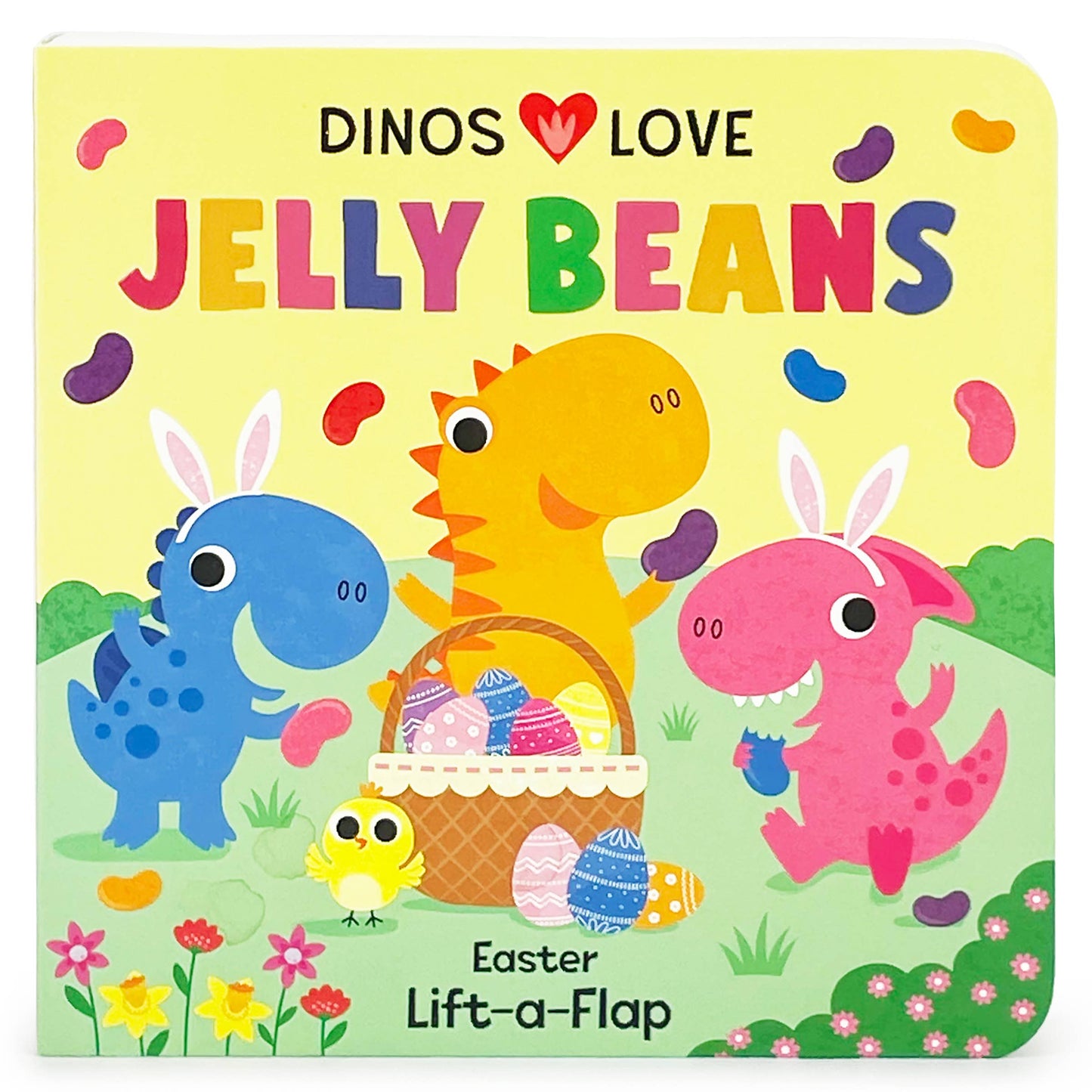 Dinos Love Jelly Beans Easter Lift-a-Flap Board Book