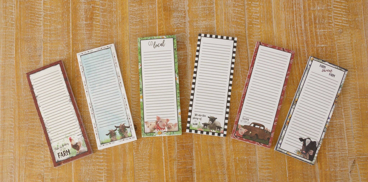 Magnetic Notepad - Farm Animal