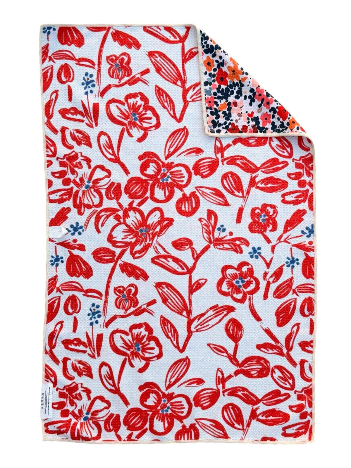 Rust and Rows: Reversible Hand Towel