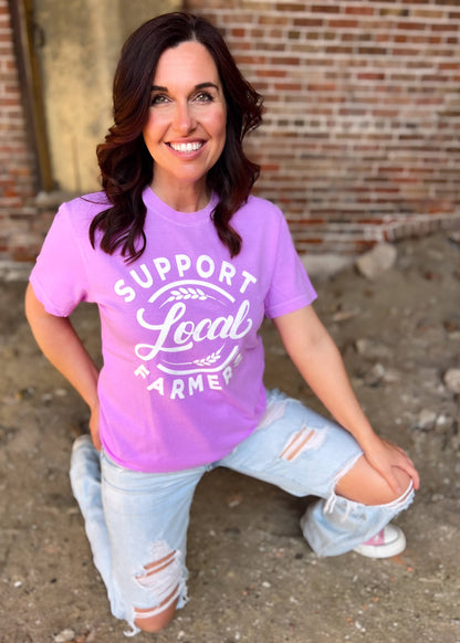 SUPPORT LOCAL FARMERS Graphic Tee  