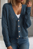 Open Knit Drop Shoulder Cardigan