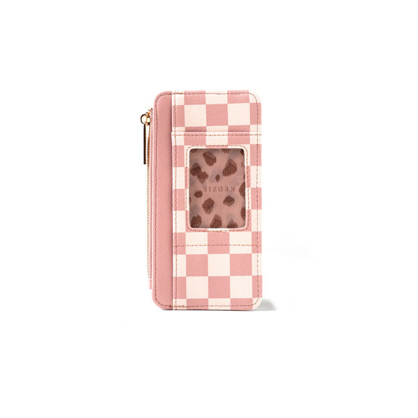 Essentials Wallet - Pink Check