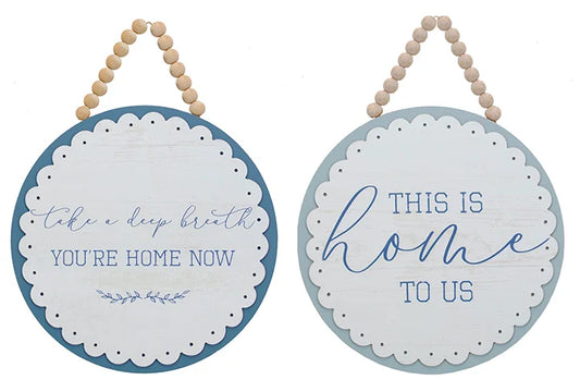 Scalloped Home Sign
